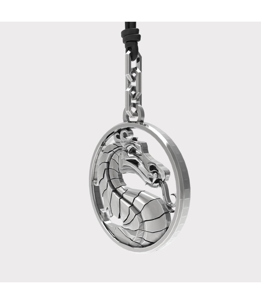 Silver Dragon Pendant 0308