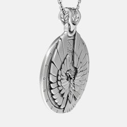 Ασημένιο Ανδρικό Κολιέ Νόμισμα Αετός 0294