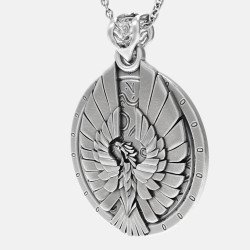 Ασημένιο Ανδρικό Κολιέ Νόμισμα Αετός 0294