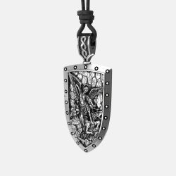 Archangel Michael Patron Saint of Law Enforcement Silver Men