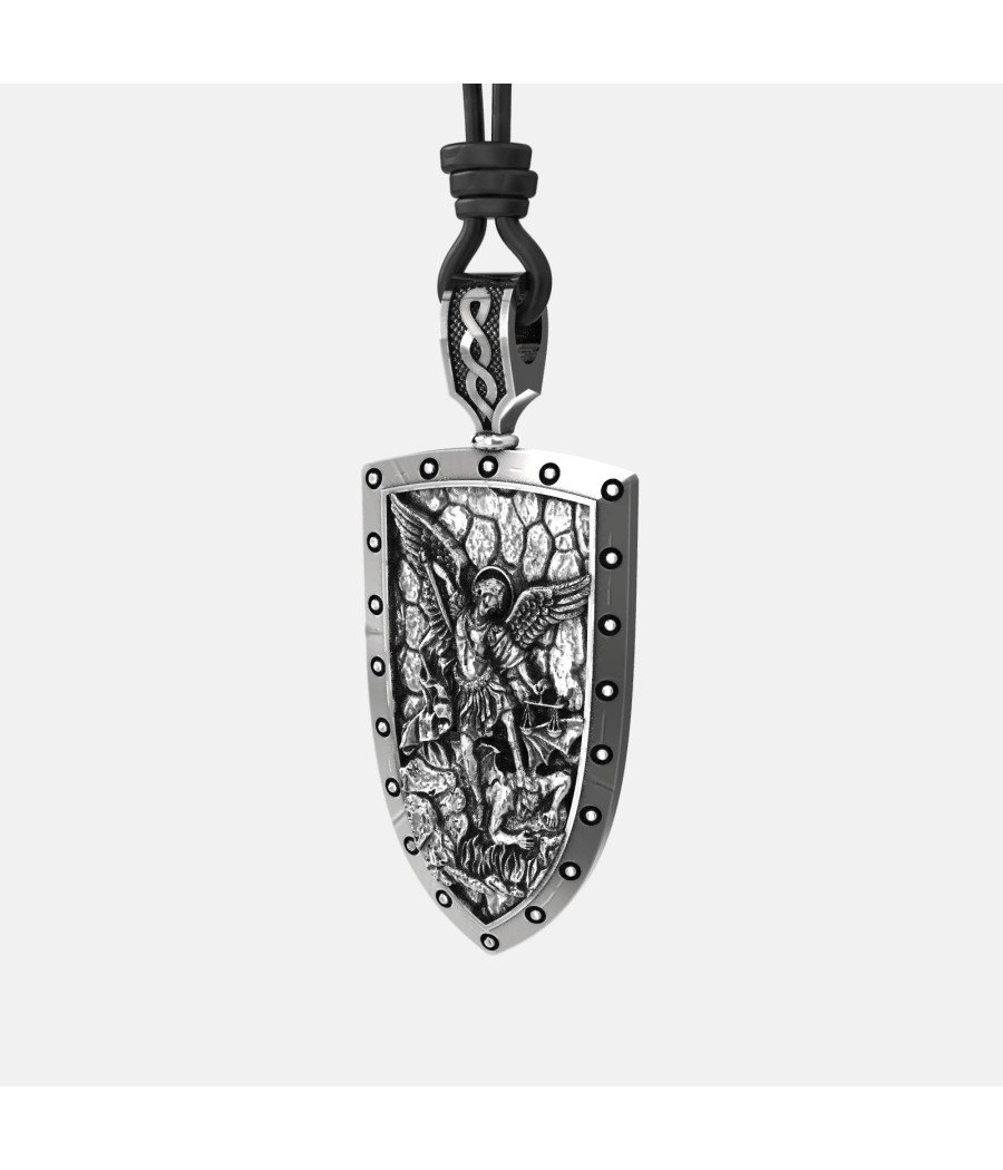 Archangel Michael Patron Saint of Law Enforcement Silver Men