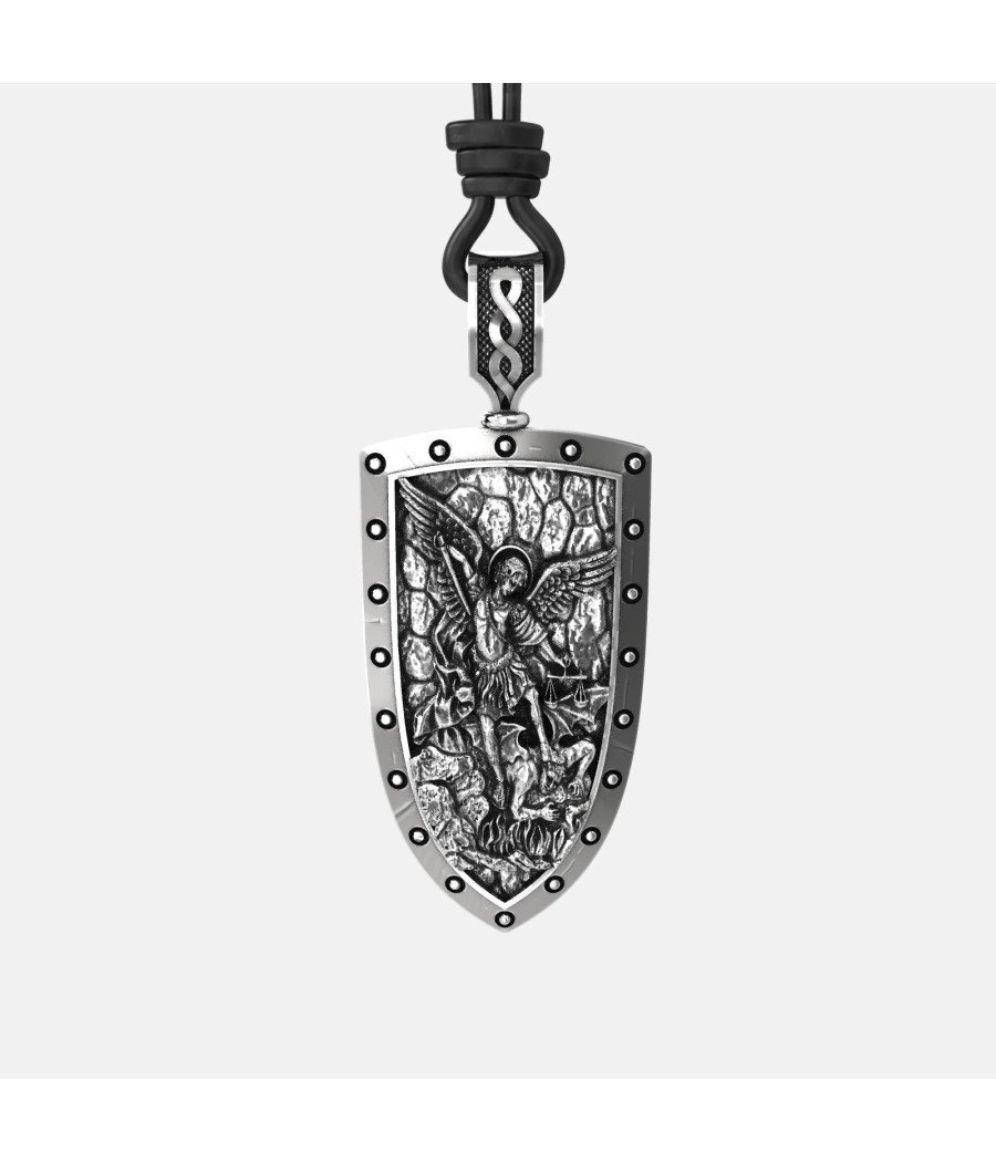 Archangel Michael Patron Saint of Law Enforcement Silver Men