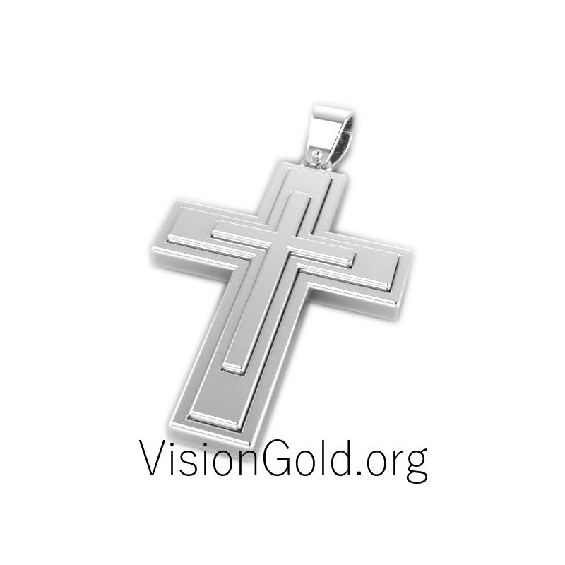 Βαπτιστικός Σταυρος Χρυσός Ανδρικός