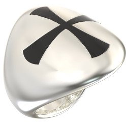 Bague Chevalier en argent - Pinky Ring1427L