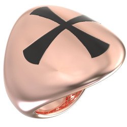 Premium Chevalier Ring mit Kreuz 1427R