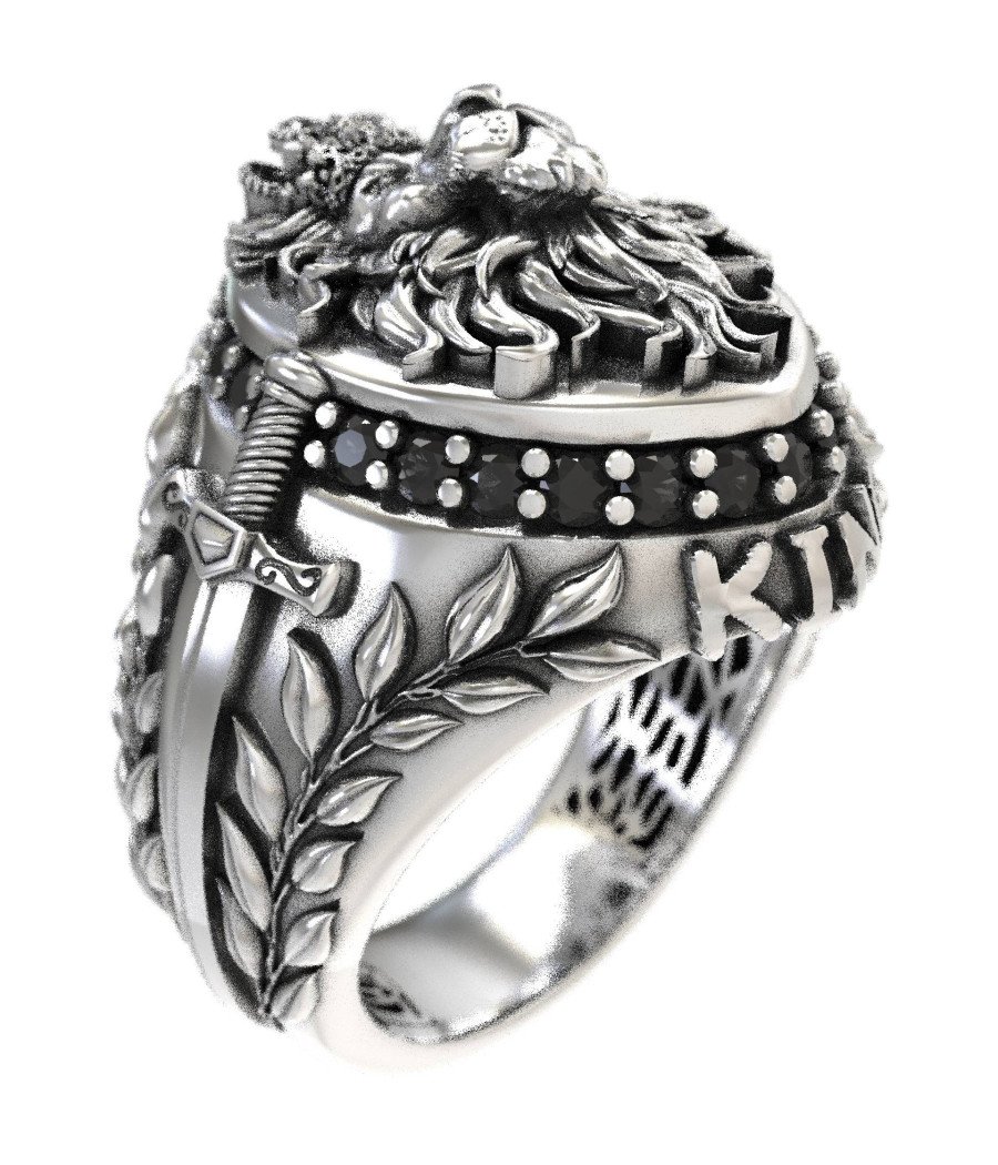 Ανδρικο Δαχτυλιδι Σφραγίδα Λιονταρι 0612