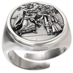 Θρησκευτικό Δαχτυλίδι Ο Ευαγγελισμος Της Θεοτοκου 0524