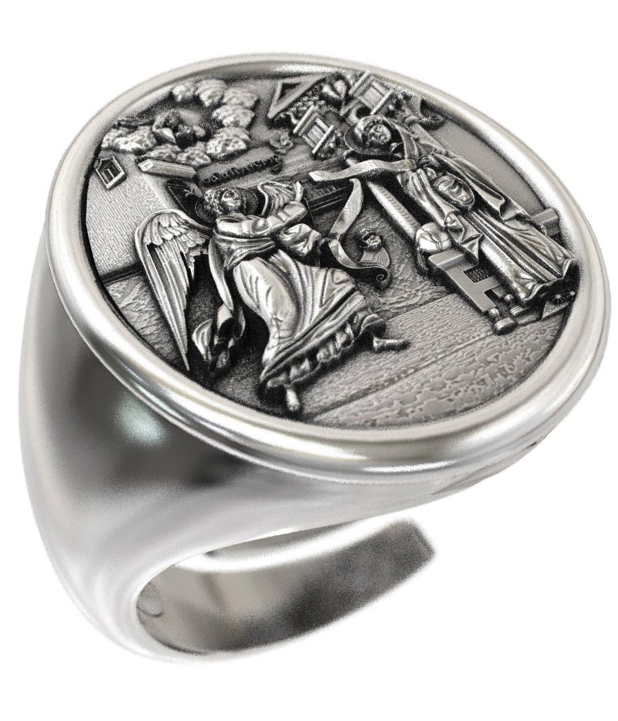 Θρησκευτικό Δαχτυλίδι Ο Ευαγγελισμος Της Θεοτοκου 0524