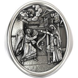 Θρησκευτικό Δαχτυλίδι Ο Ευαγγελισμος Της Θεοτοκου 0524