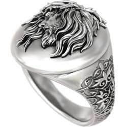 Premium Christian Religious Mens Jesus Signet Ring 0653