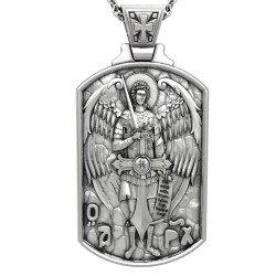 Pendentif Amulette en Argent Archange Michael 0511