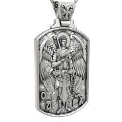 Pendentif Amulette en Argent Archange Michael 0511