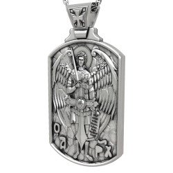 Pendentif Amulette en Argent Archange Michael 0511