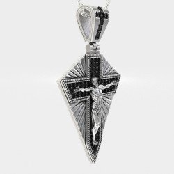 Adorable Christian Jesus CrossMen Pendant Necklace 0512