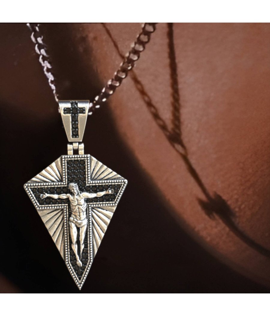 Adorable Christian Jesus CrossMen Pendant Necklace 0512