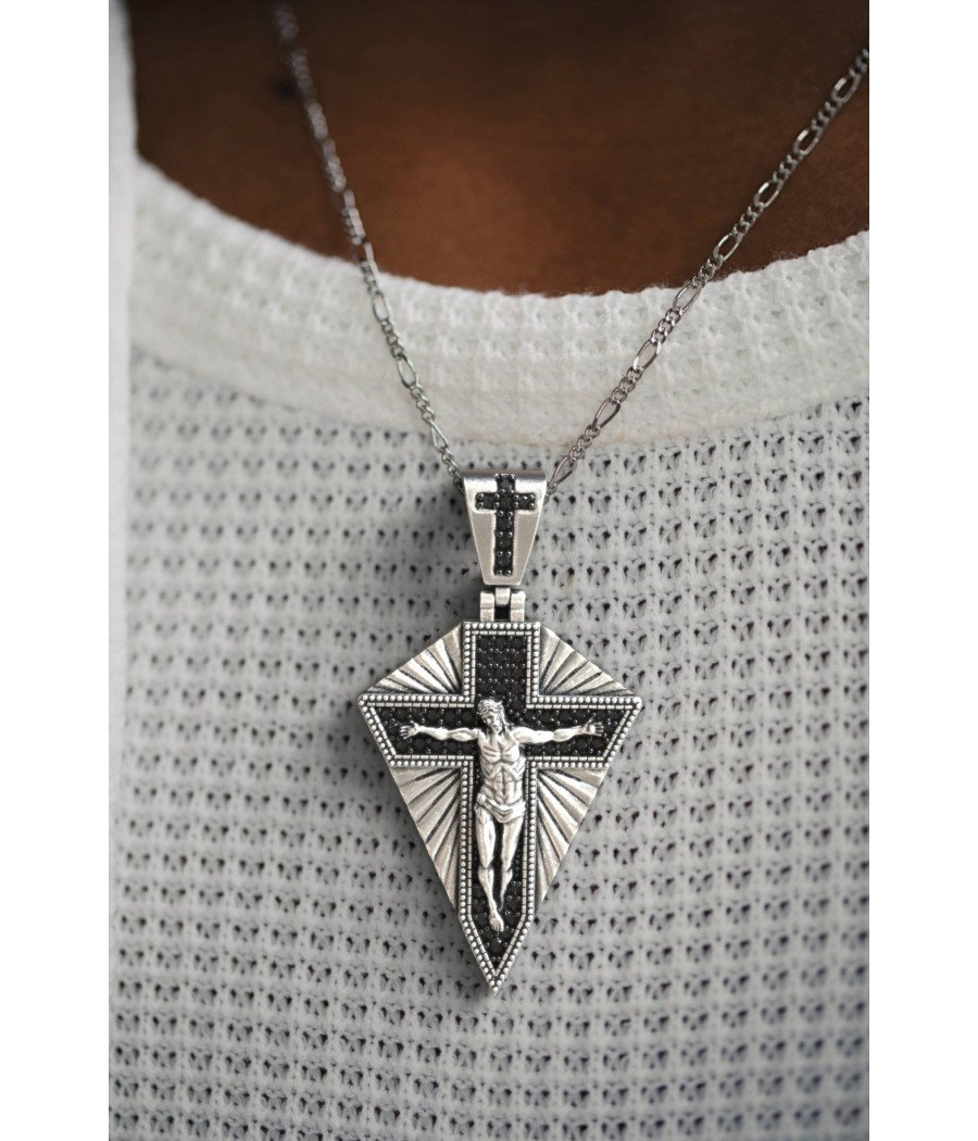 Adorable Christian Jesus CrossMen Pendant Necklace 0512