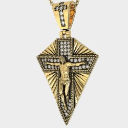 Religious Christian Jesus Mens Pendant Necklace 0512K