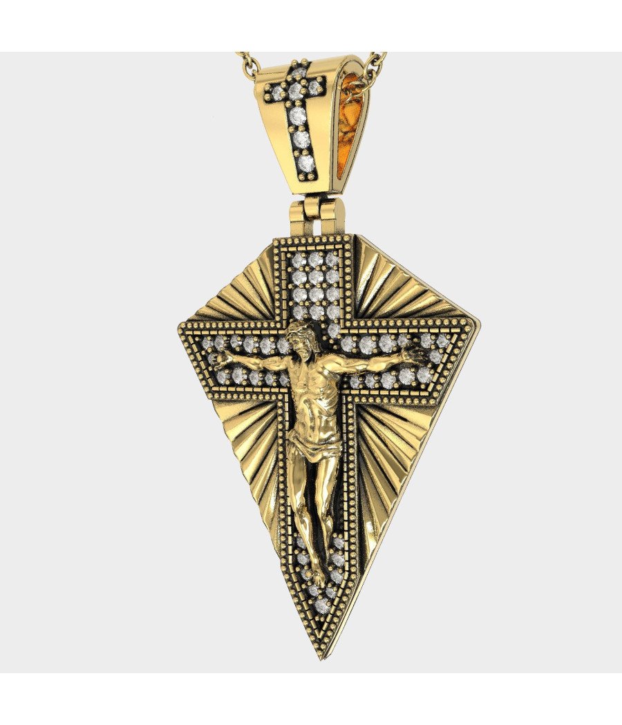 Religious Christian Jesus Mens Pendant Necklace 0512K