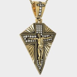 Religious Christian Jesus Mens Pendant Necklace 0512K