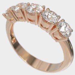 Rose Gold Ewigkeitsring Geschenk für Freundin Ehefrau 0002R