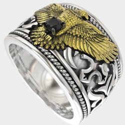 Premium-Adler Handmade Siegelring 0968