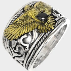 Premium-Adler Handmade Siegelring 0968