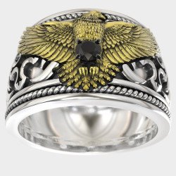 Premium-Adler Handmade Siegelring 0968