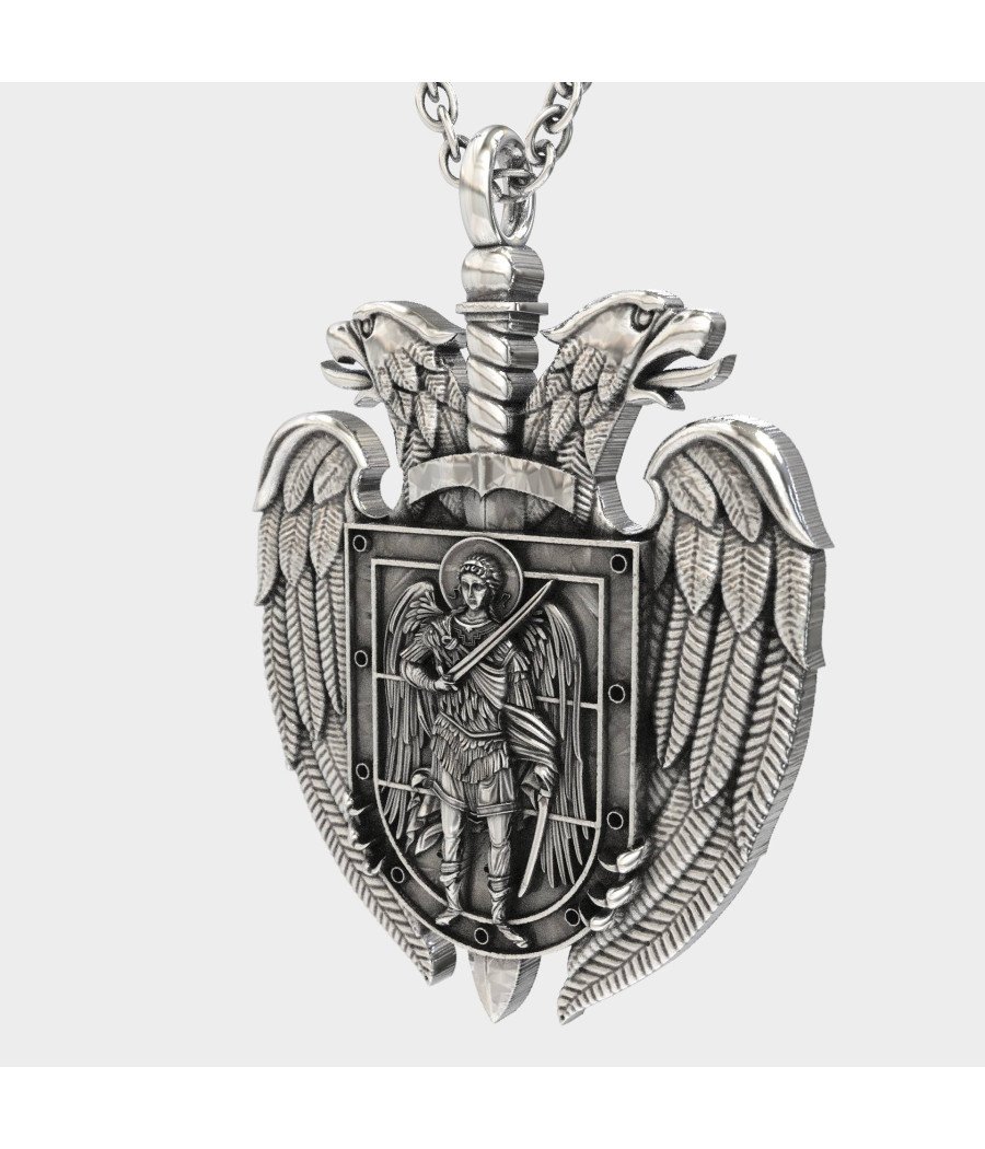 Regalo religioso Águila doble y Arcángel San Miguel 0156