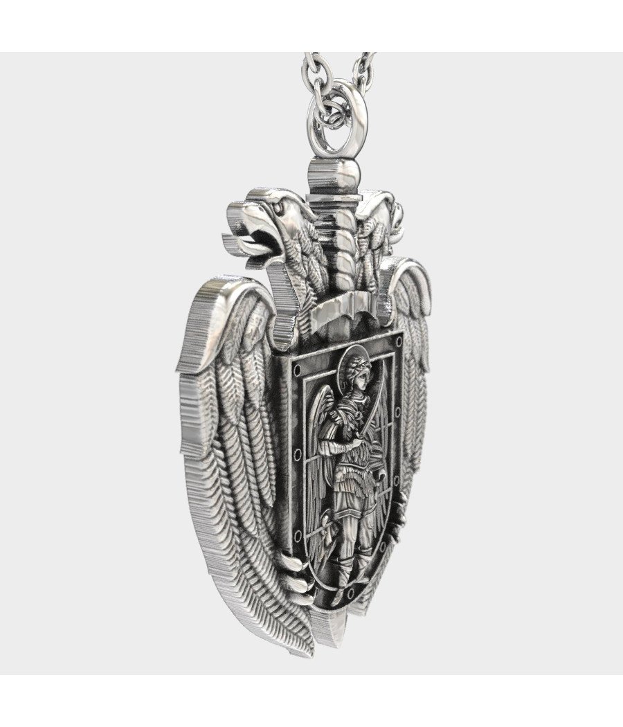 Regalo religioso Águila doble y Arcángel San Miguel 0156