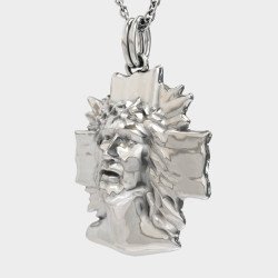 Ανδρικός Σταυρός Με Τον Ιησού - Ανδρικά Κολιέ 0192