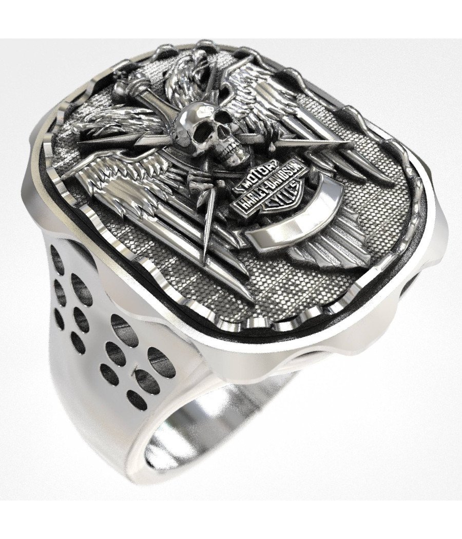 Flügel der Freiheit Harley Davidson Ring 0642