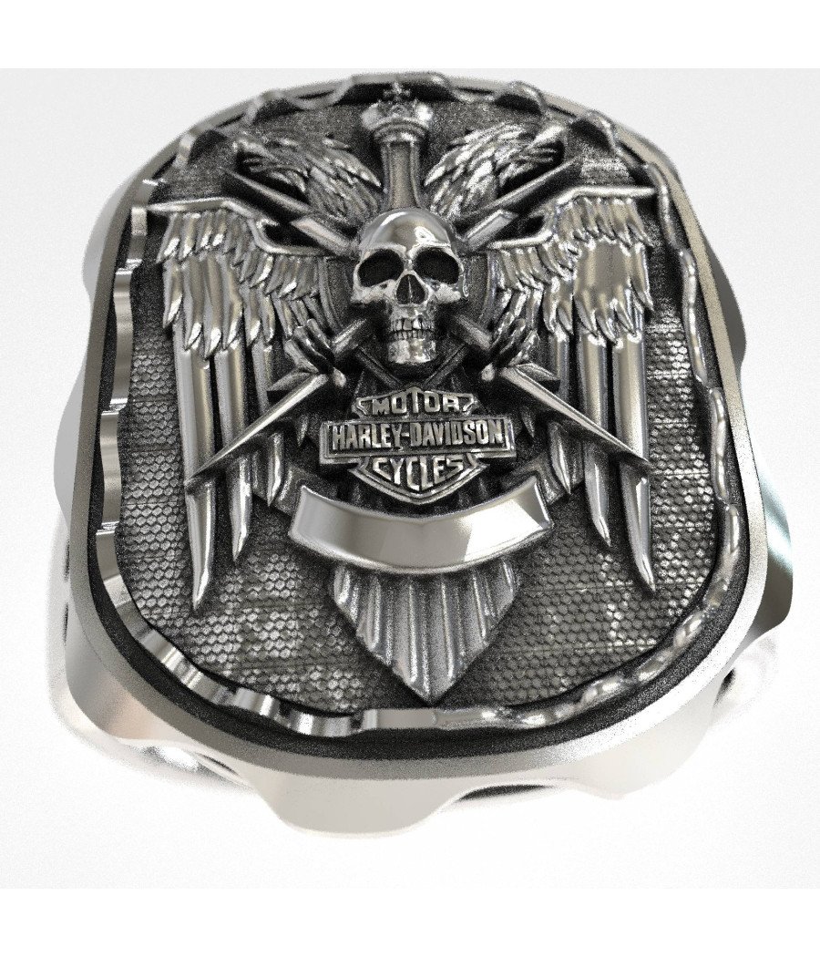 Flügel der Freiheit Harley Davidson Ring 0642