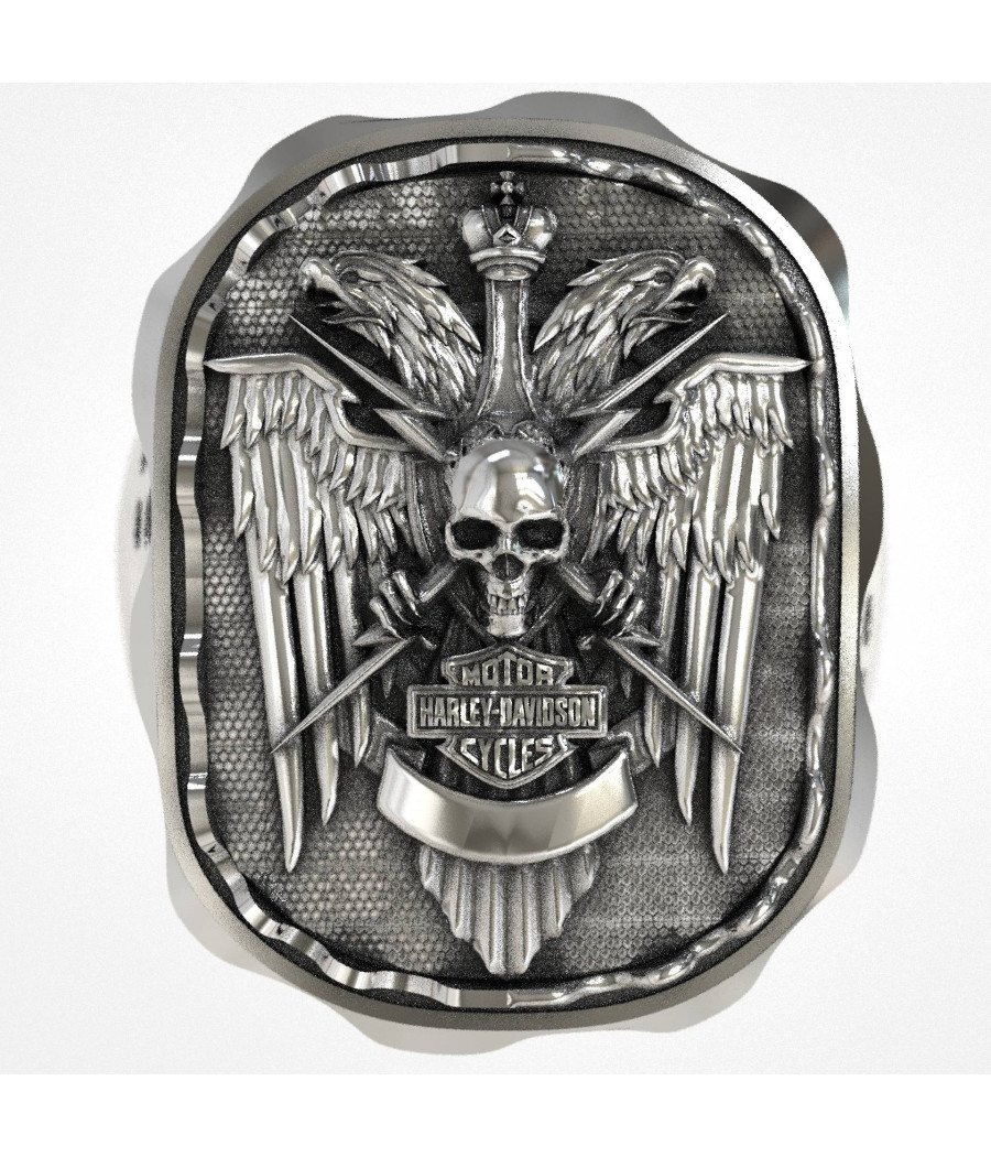 Flügel der Freiheit Harley Davidson Ring 0642