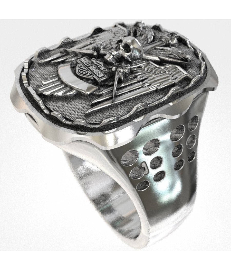 Flügel der Freiheit Harley Davidson Ring 0642