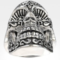 Unisex Sugar Skull Δαχτυλιδι Νεκροκεφαλη 0583