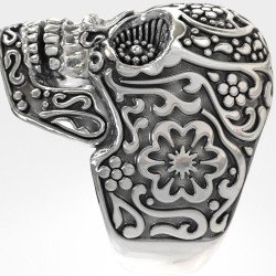 Unisex Sugar Skull Δαχτυλιδι Νεκροκεφαλη 0583