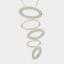 Серебряное ожерелье Delicate Dainty Timeless Sparkle 0087