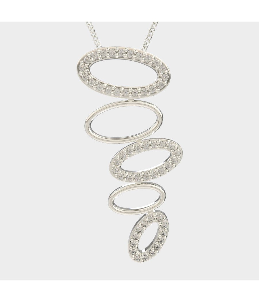 Серебряное ожерелье Delicate Dainty Timeless Sparkle 0087