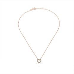 Minimal Ασημενιο Κολιε Καρδια 0028