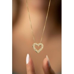 Collar de corazón pequeño, encanto de amor, colgante de corazón