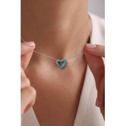 Collar Colgante Corazón Oro Rosa Exótico 0028TP
