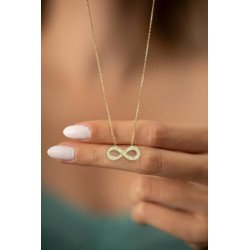 Eternal Sparkle Infinity Necklace Pendant 0027