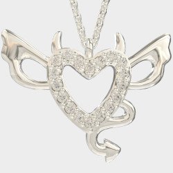 Sweet Temptation Devil Heart PendantNecklace 0123