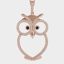 Ασημένιο Κολιέ Κουκουβάγια Σύμβολο Σοφίας 0037