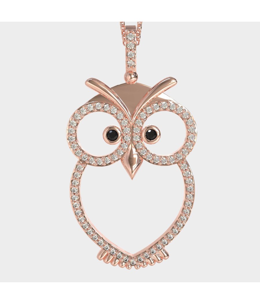 Ασημένιο Κολιέ Κουκουβάγια Σύμβολο Σοφίας 0037