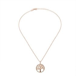 Collier élégant en argent avec pendentif en forme d'arbre de