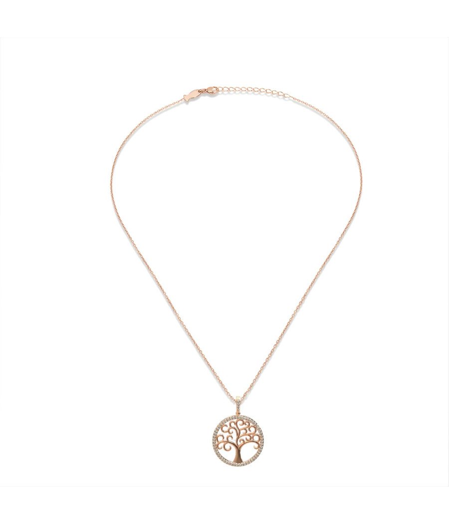Collier élégant en argent avec pendentif en forme d'arbre de