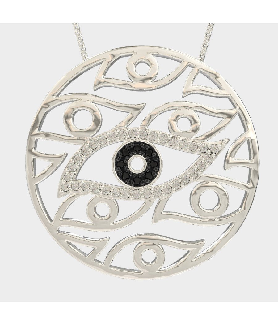 Mystic Radiance - Luxuriöser Evil Eye-Anhänger 0114