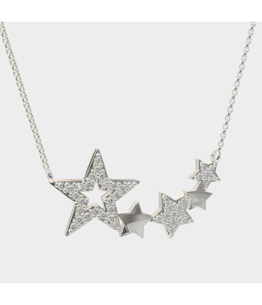 Collier étoile élégant Cadeau d'anniversaire 0113L