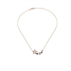Rose Gold Halskette mit Sternen Romantisches Geschenk für Sie